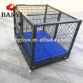 Heavy Duty grande tubo quadrado Dog crate Animal Cage with Double Doors